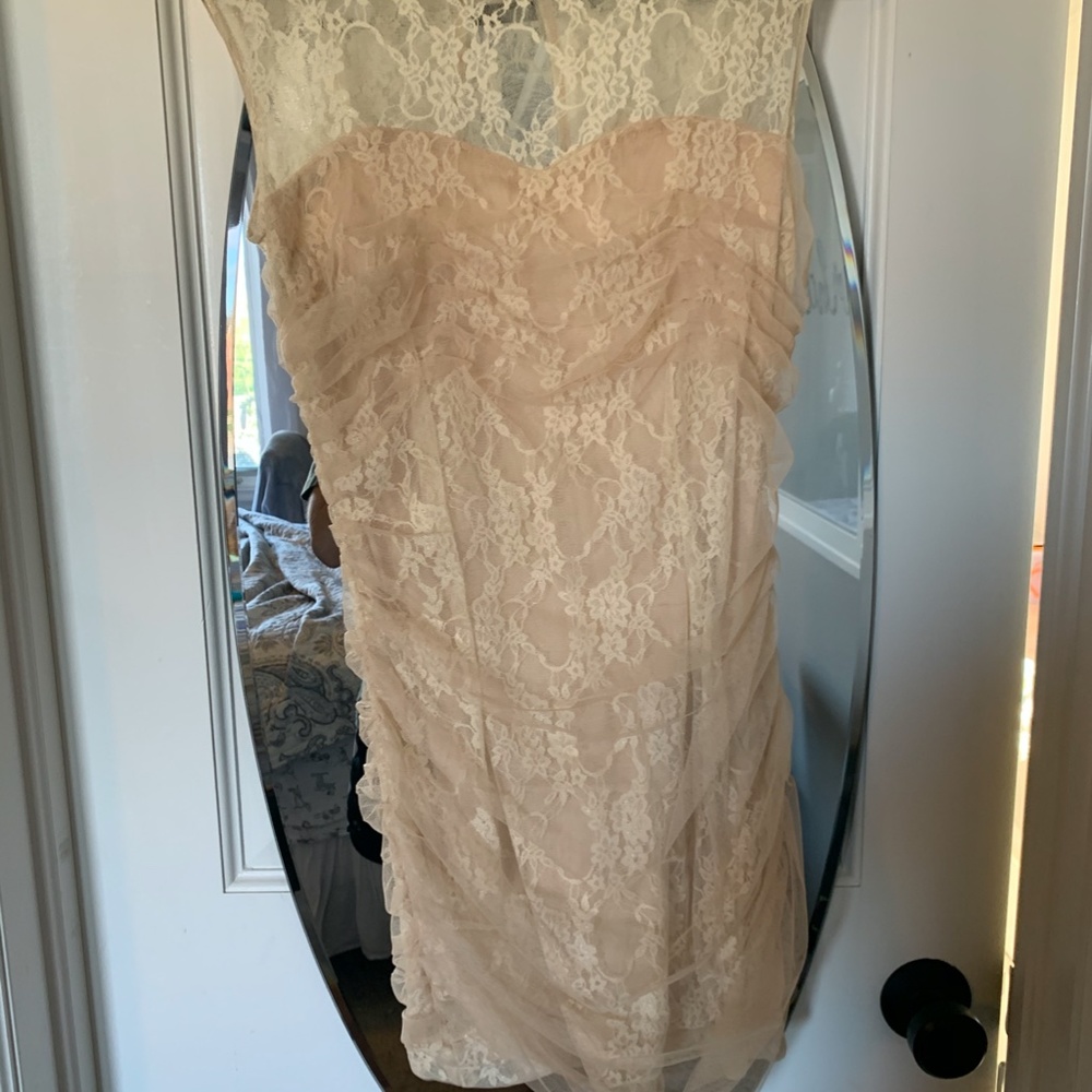 Nordstrom Cream formal dress